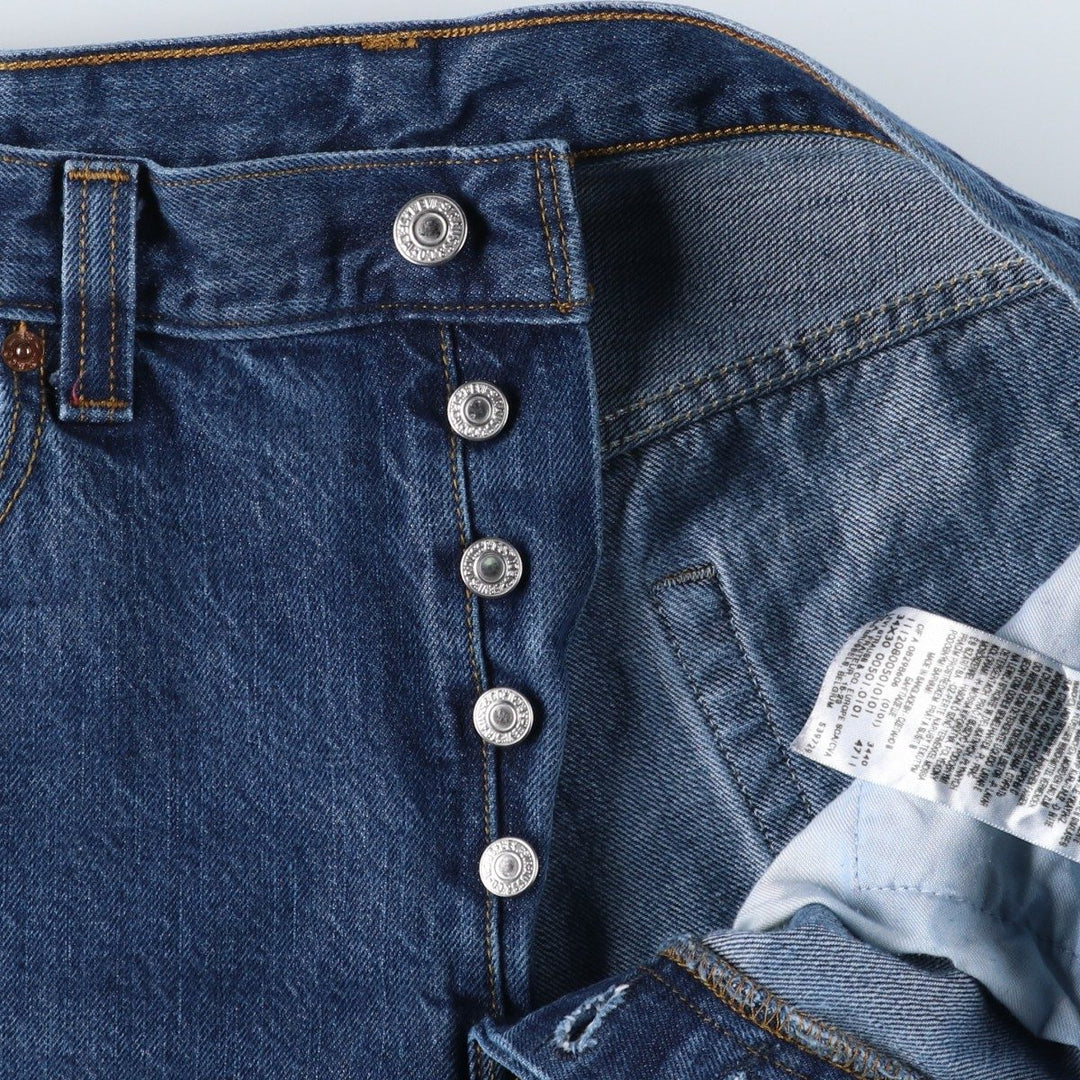 Levi's 501 Euro model straight denim pants for men, size W34 cotton blue type Vintage Second Hand