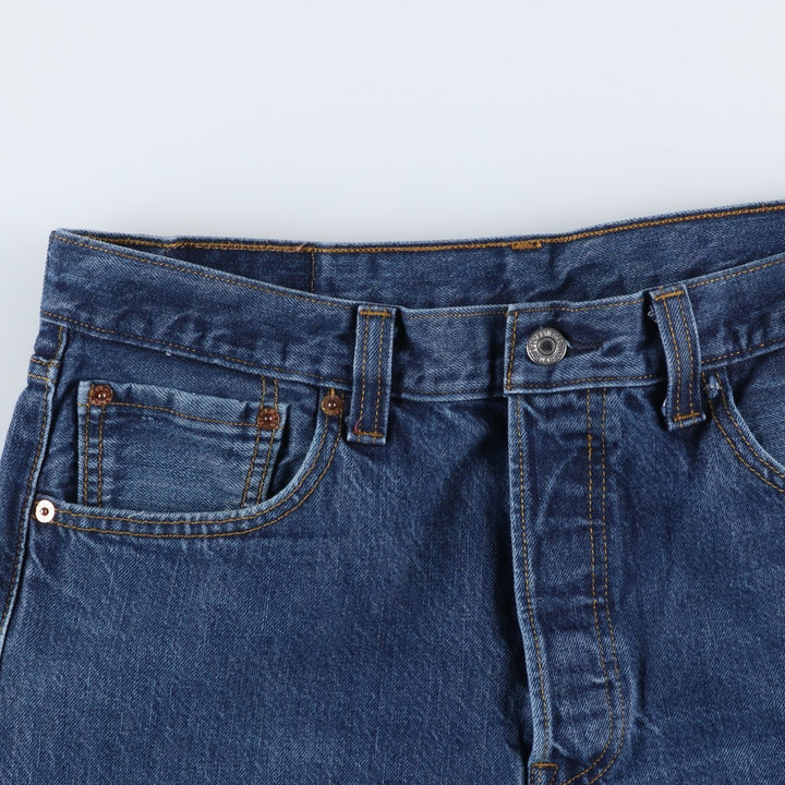 Levi's 501 Euro model straight denim pants for men, size W34 cotton blue type Vintage Second Hand