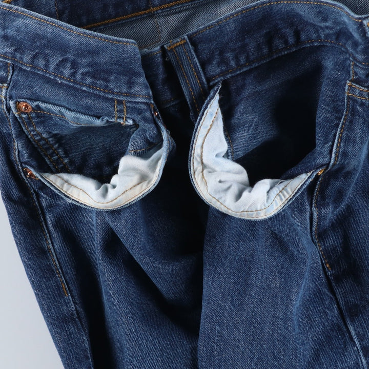 Levi's 501 Euro model straight denim pants for men, size W34 cotton blue type Vintage Second Hand