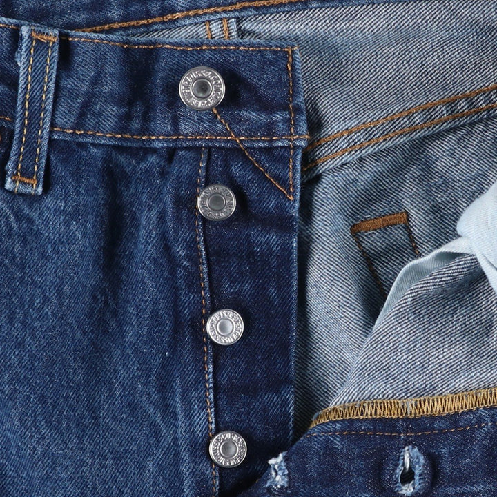 Levi's 501 straight denim pants for men, size W32 cotton blue type Vintage Second Hand