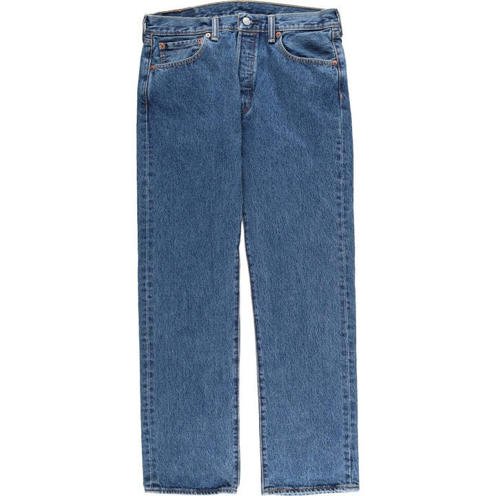 Levi's 501 straight denim pants for men, size W33 cotton blue type Vintage Second Hand