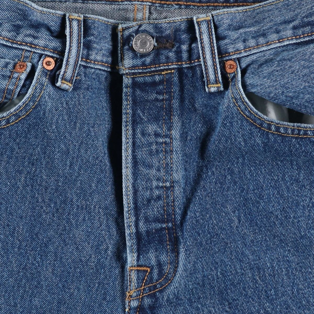 Levi's 501 straight denim pants for men, size W33 cotton blue type Vintage Second Hand