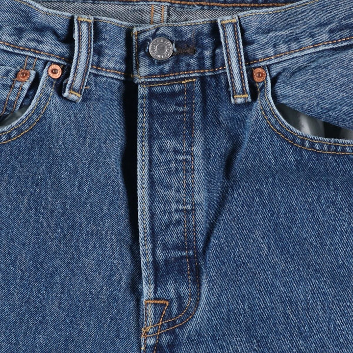 Levi's 501 straight denim pants for men, size W33 cotton blue type Vintage Second Hand