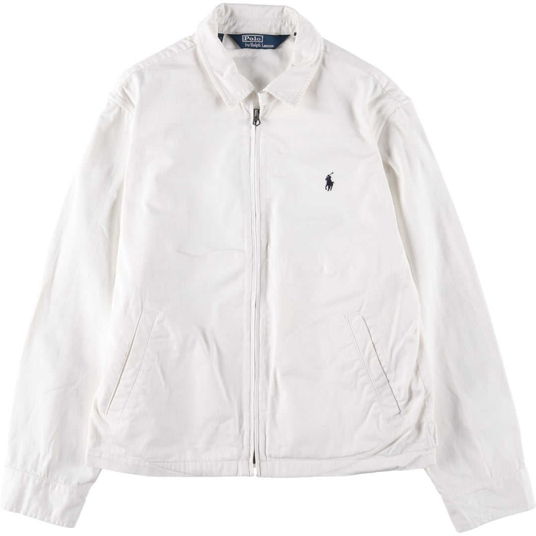 Ralph Lauren POLO by Ralph Lauren Swing Top Sports Jacket Men's L size cotton white type Vintage Second Hand