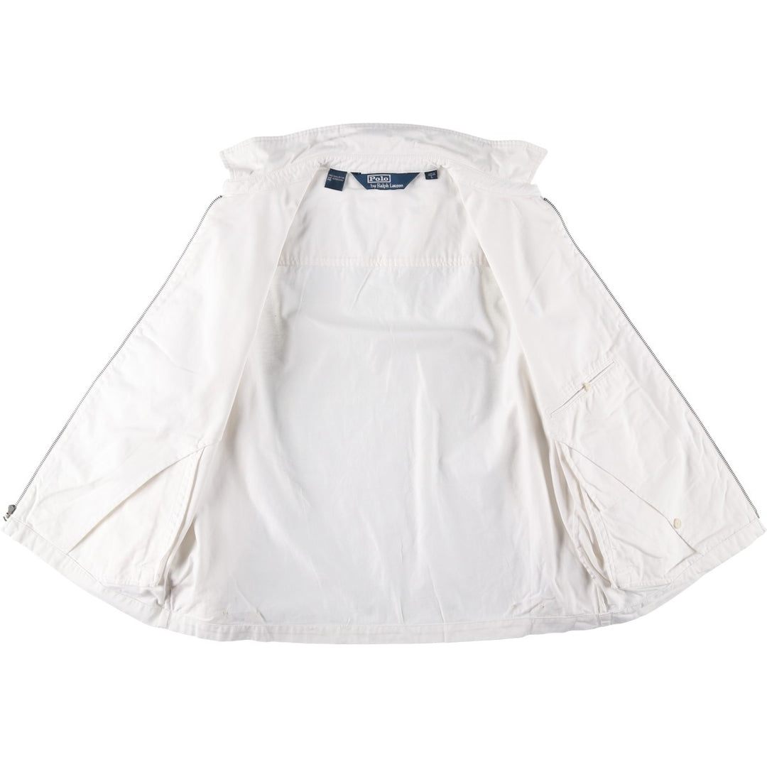 Ralph Lauren POLO by Ralph Lauren Swing Top Sports Jacket Men's L size cotton white type Vintage Second Hand