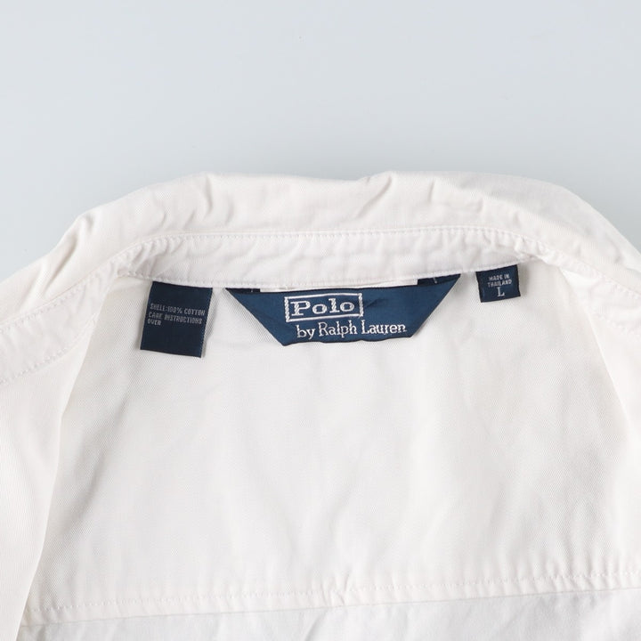 Ralph Lauren POLO by Ralph Lauren Swing Top Sports Jacket Men's L size cotton white type Vintage Second Hand