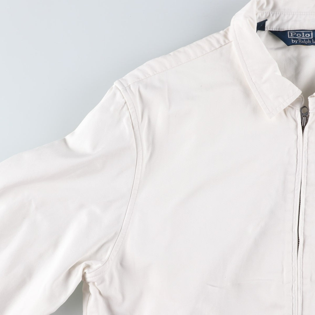 Ralph Lauren POLO by Ralph Lauren Swing Top Sports Jacket Men's L size cotton white type Vintage Second Hand
