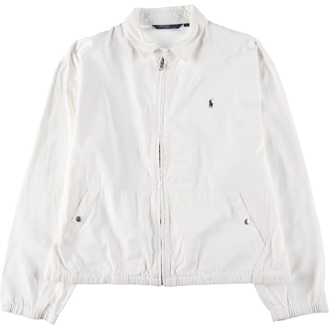 Ralph Lauren POLO by Ralph Lauren Swing Top Sports Jacket Men's L size unclear white type Vintage Second Hand