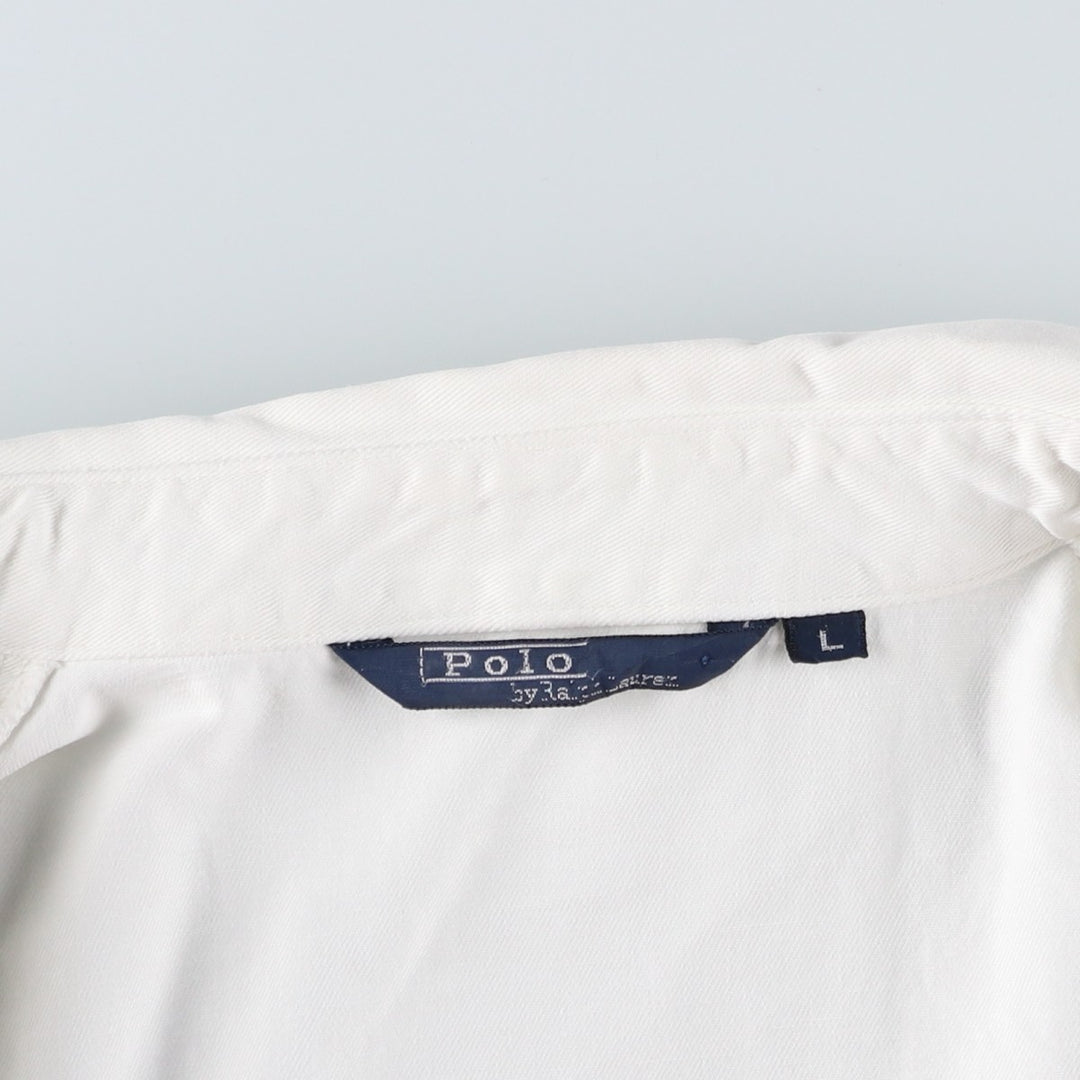 Ralph Lauren POLO by Ralph Lauren Swing Top Sports Jacket Men's L size unclear white type Vintage Second Hand