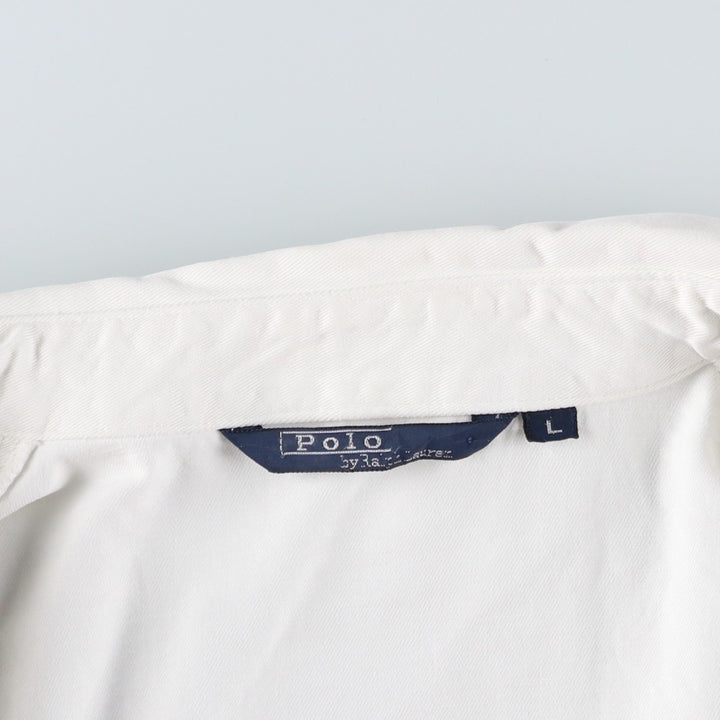 Ralph Lauren POLO by Ralph Lauren Swing Top Sports Jacket Men's L size unclear white type Vintage Second Hand