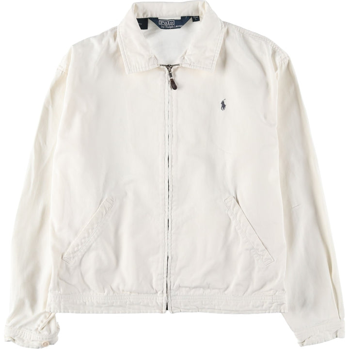 Ralph Lauren POLO by Ralph Lauren Swing Top Sports Jacket Men's L size cotton pale white type Vintage Second Hand