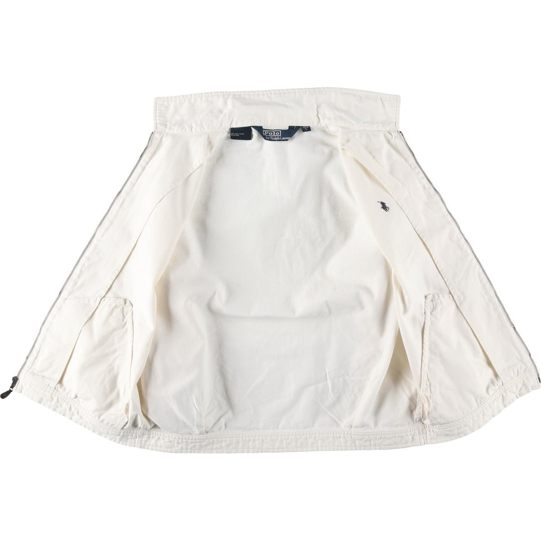 Ralph Lauren POLO by Ralph Lauren Swing Top Sports Jacket Men's L size cotton pale white type Vintage Second Hand
