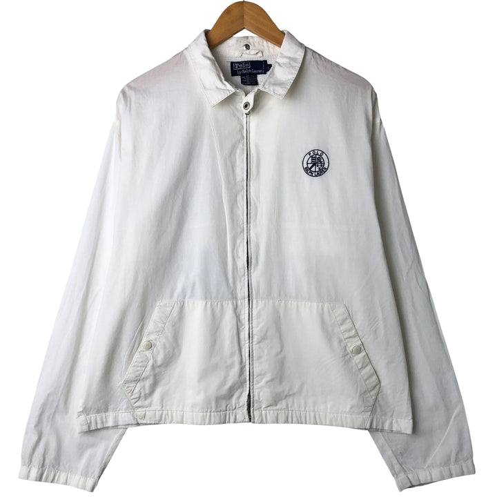 Ralph Lauren POLO by Ralph Lauren Swing Top Sports Jacket Men's L size cotton pale white type Vintage Second Hand