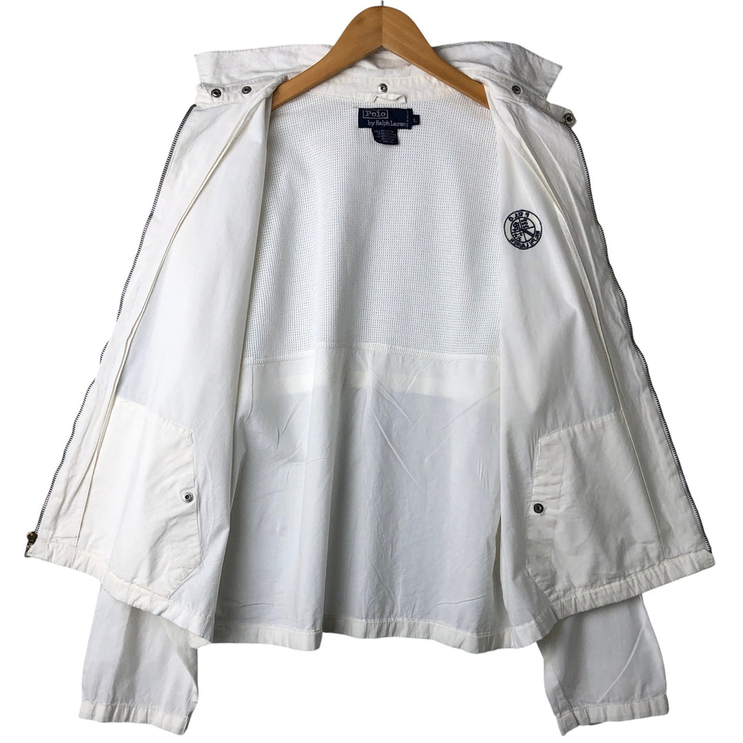 Ralph Lauren POLO by Ralph Lauren Swing Top Sports Jacket Men's L size cotton pale white type Vintage Second Hand
