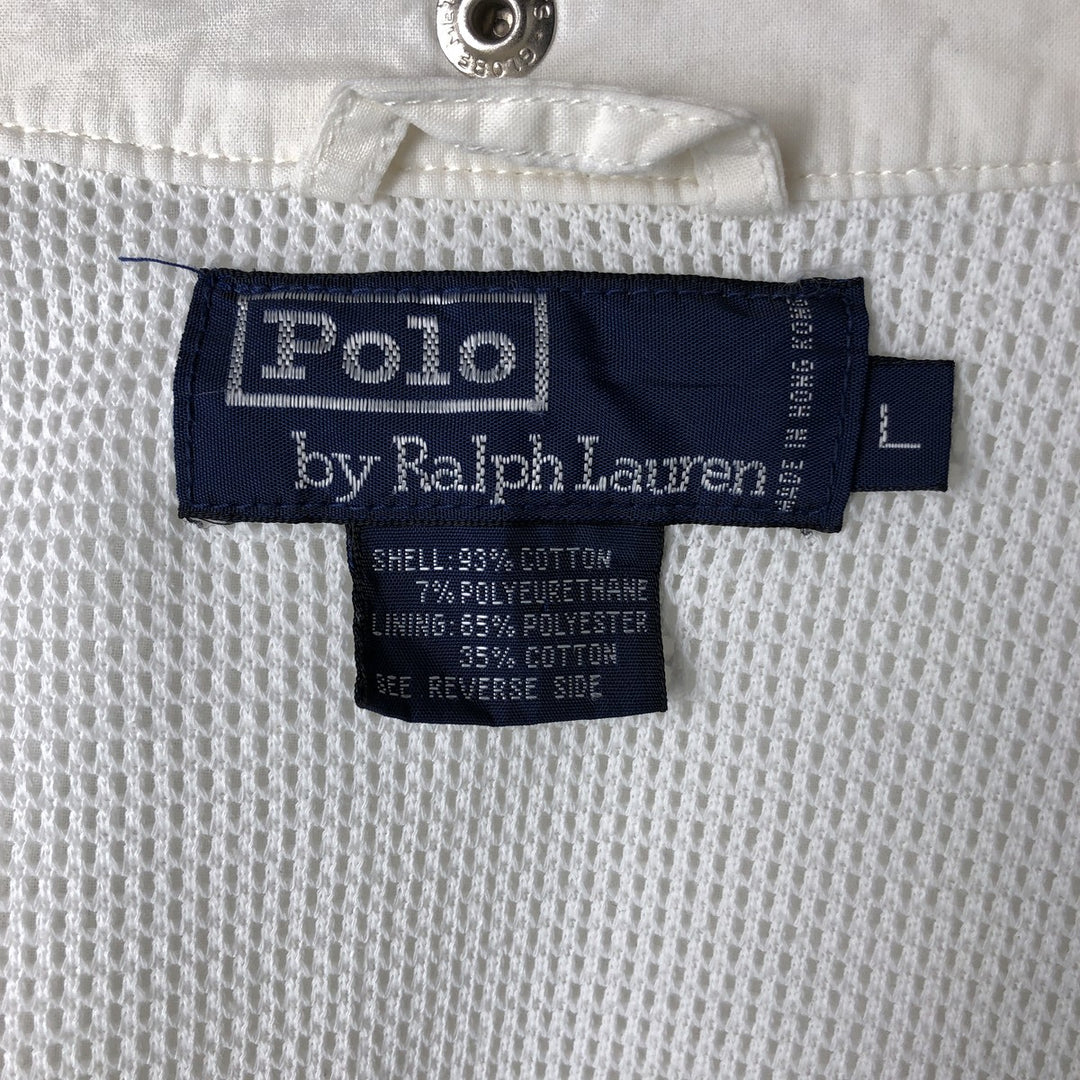 Ralph Lauren POLO by Ralph Lauren Swing Top Sports Jacket Men's L size cotton pale white type Vintage Second Hand