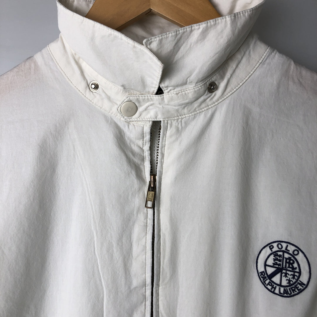 Ralph Lauren POLO by Ralph Lauren Swing Top Sports Jacket Men's L size cotton pale white type Vintage Second Hand