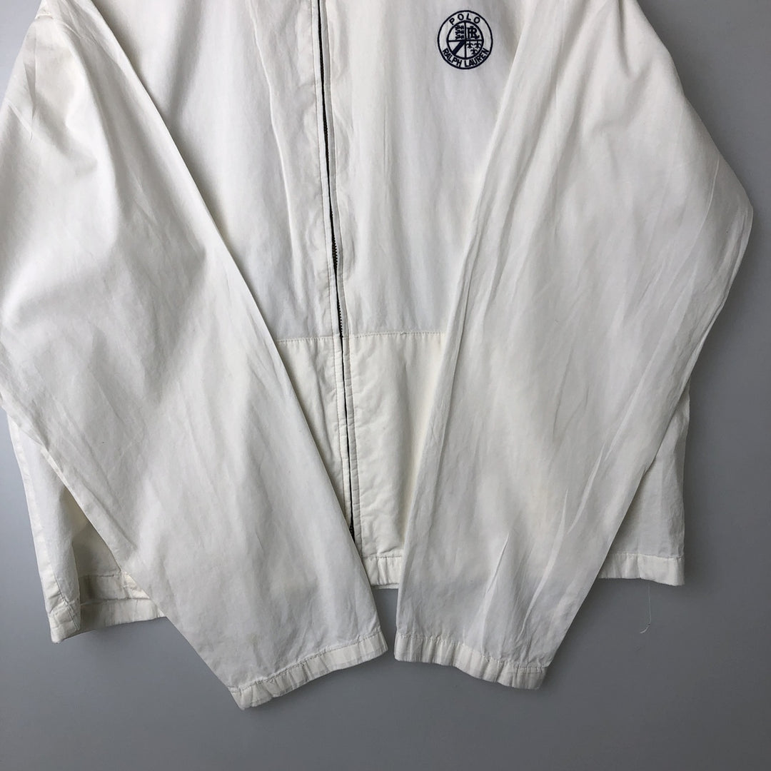 Ralph Lauren POLO by Ralph Lauren Swing Top Sports Jacket Men's L size cotton pale white type Vintage Second Hand