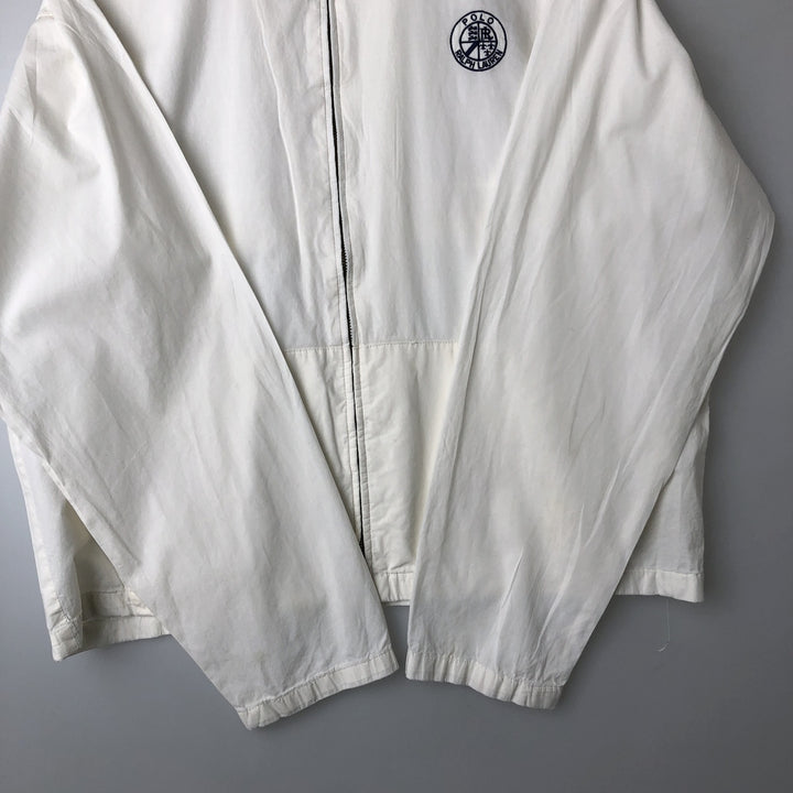 Ralph Lauren POLO by Ralph Lauren Swing Top Sports Jacket Men's L size cotton pale white type Vintage Second Hand