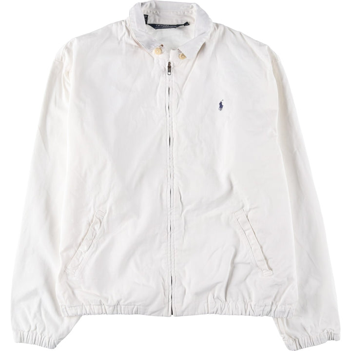 90'S Polo by Ralph Lauren swing top sports jacket, made in the USA, men's size L, vintage cotton white type Vintage Second Hand