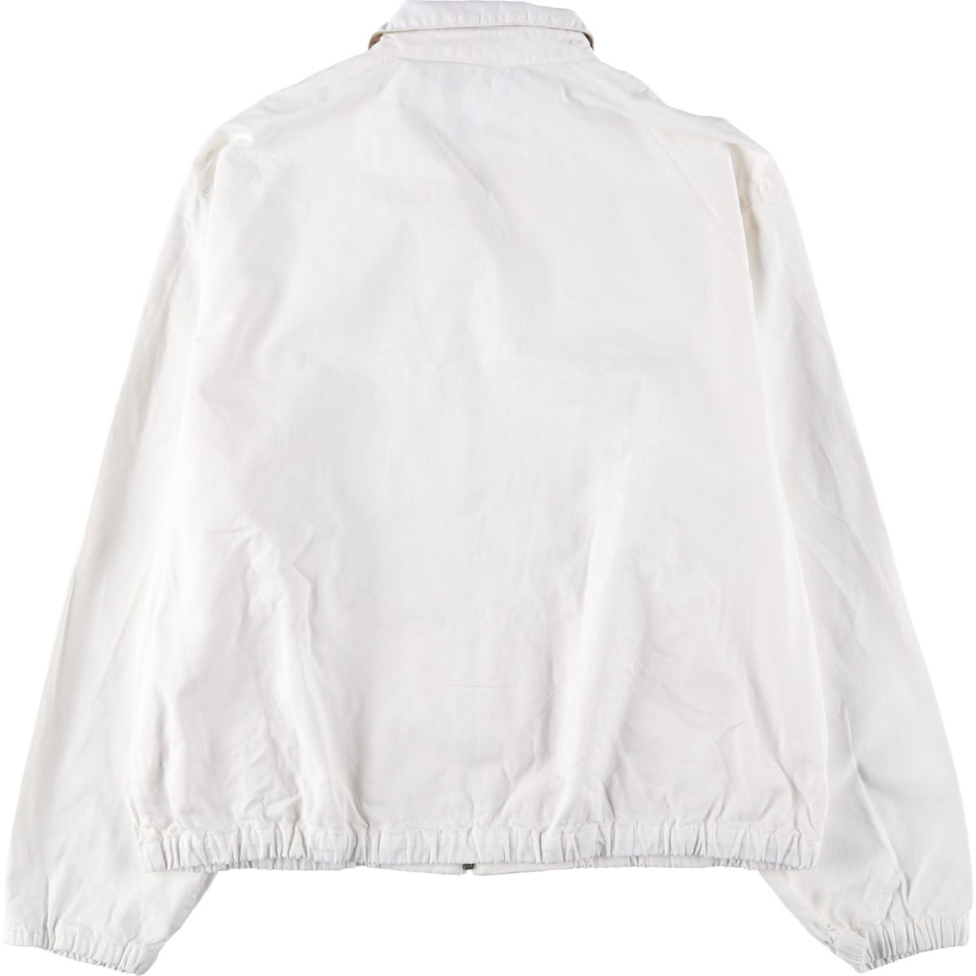 90'S Polo by Ralph Lauren swing top sports jacket, made in the USA, men's size L, vintage cotton white type Vintage Second Hand