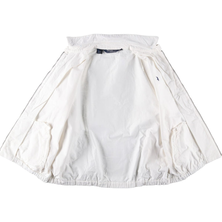 90'S Polo by Ralph Lauren swing top sports jacket, made in the USA, men's size L, vintage cotton white type Vintage Second Hand