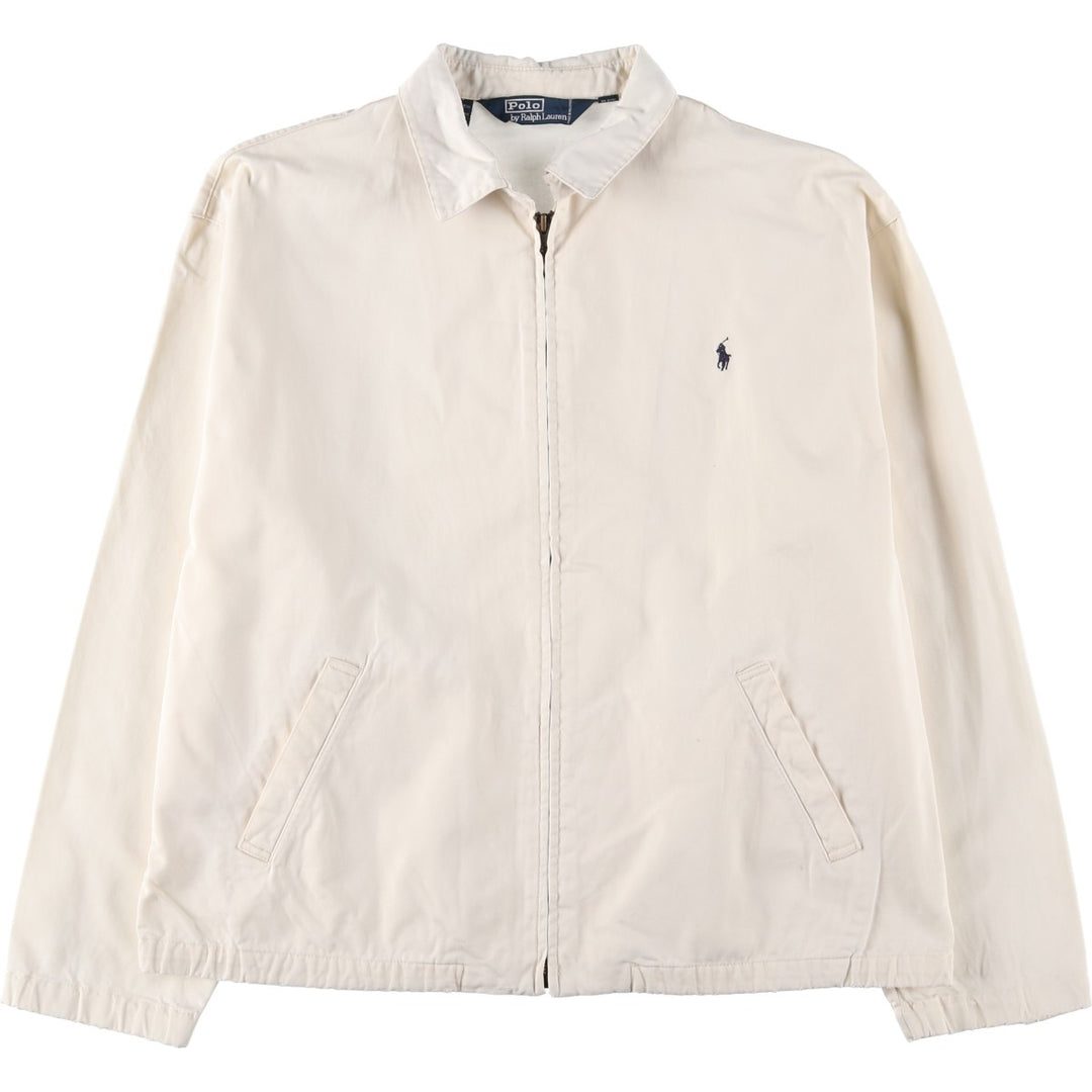 Ralph Lauren POLO by Ralph Lauren Swing Top Sports Jacket Men's L size cotton ivory Vintage Second Hand