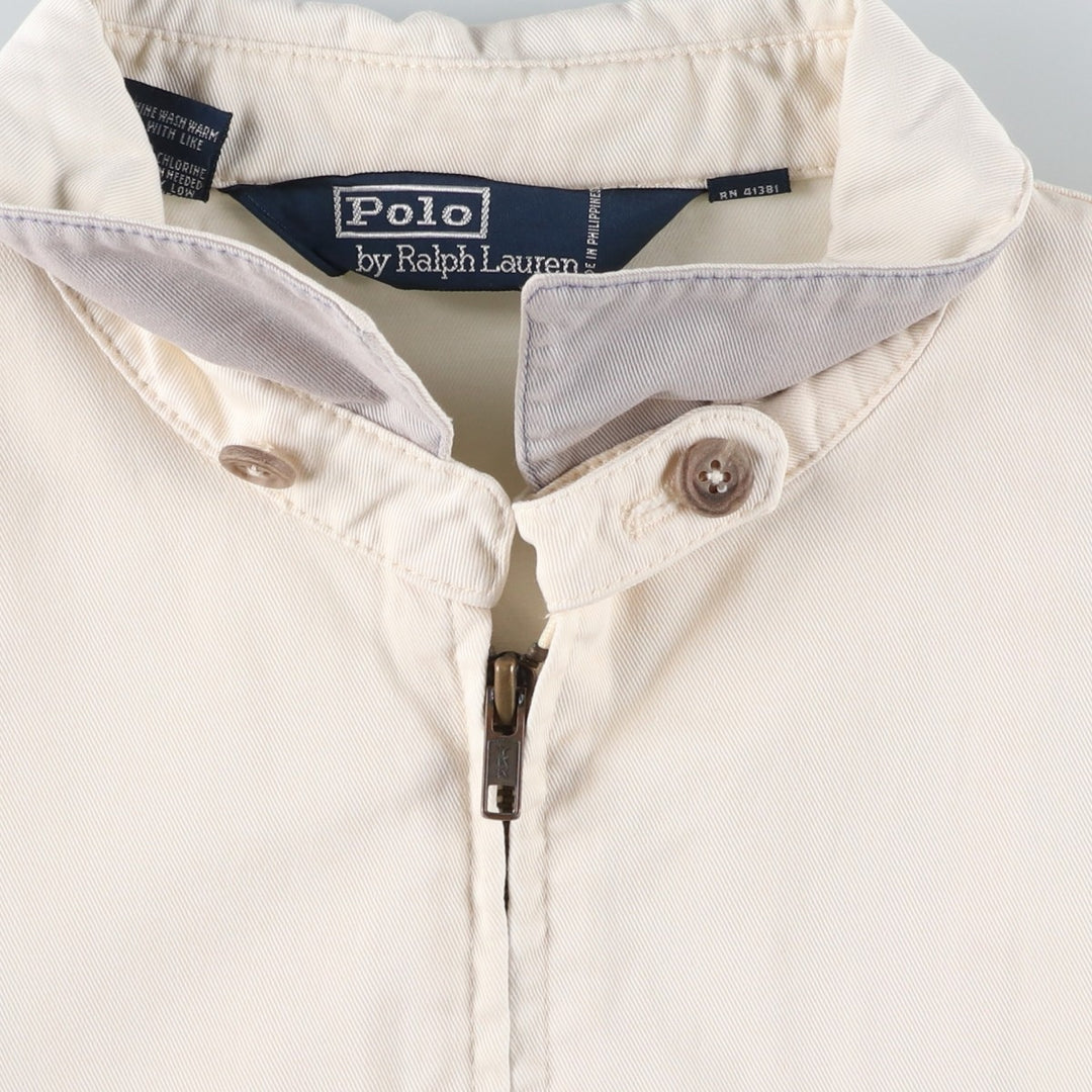 Ralph Lauren POLO by Ralph Lauren Swing Top Sports Jacket Men's L size cotton ivory Vintage Second Hand
