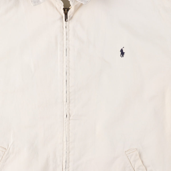 Ralph Lauren POLO by Ralph Lauren Swing Top Sports Jacket Men's L size cotton ivory Vintage Second Hand