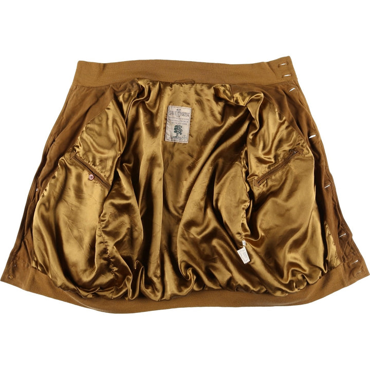 90'S SAVE THE FOREST Balster Jacket, Suede Leather Blouson, Men's Size L, Vintage Genuine Leather Suede Leather brown type Vintage Second Hand