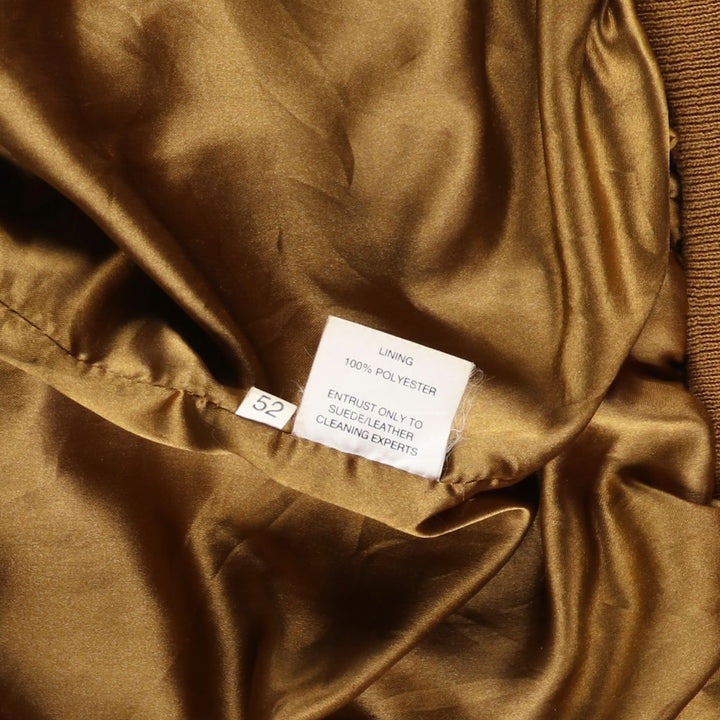 90'S SAVE THE FOREST Balster Jacket, Suede Leather Blouson, Men's Size L, Vintage Genuine Leather Suede Leather brown type Vintage Second Hand