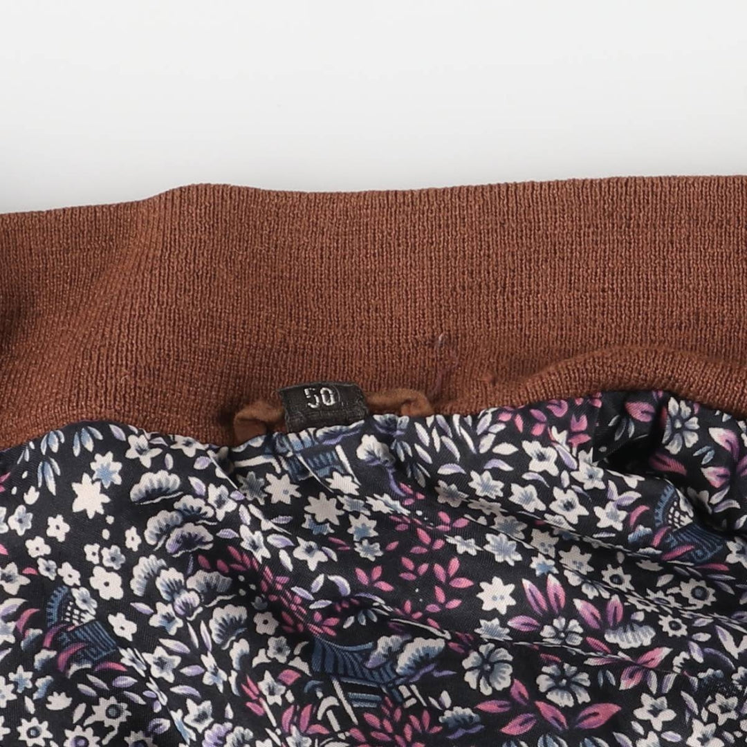 Vintage suede leather blouson balster jacket, men's size XL unclear brown type Vintage Second Hand