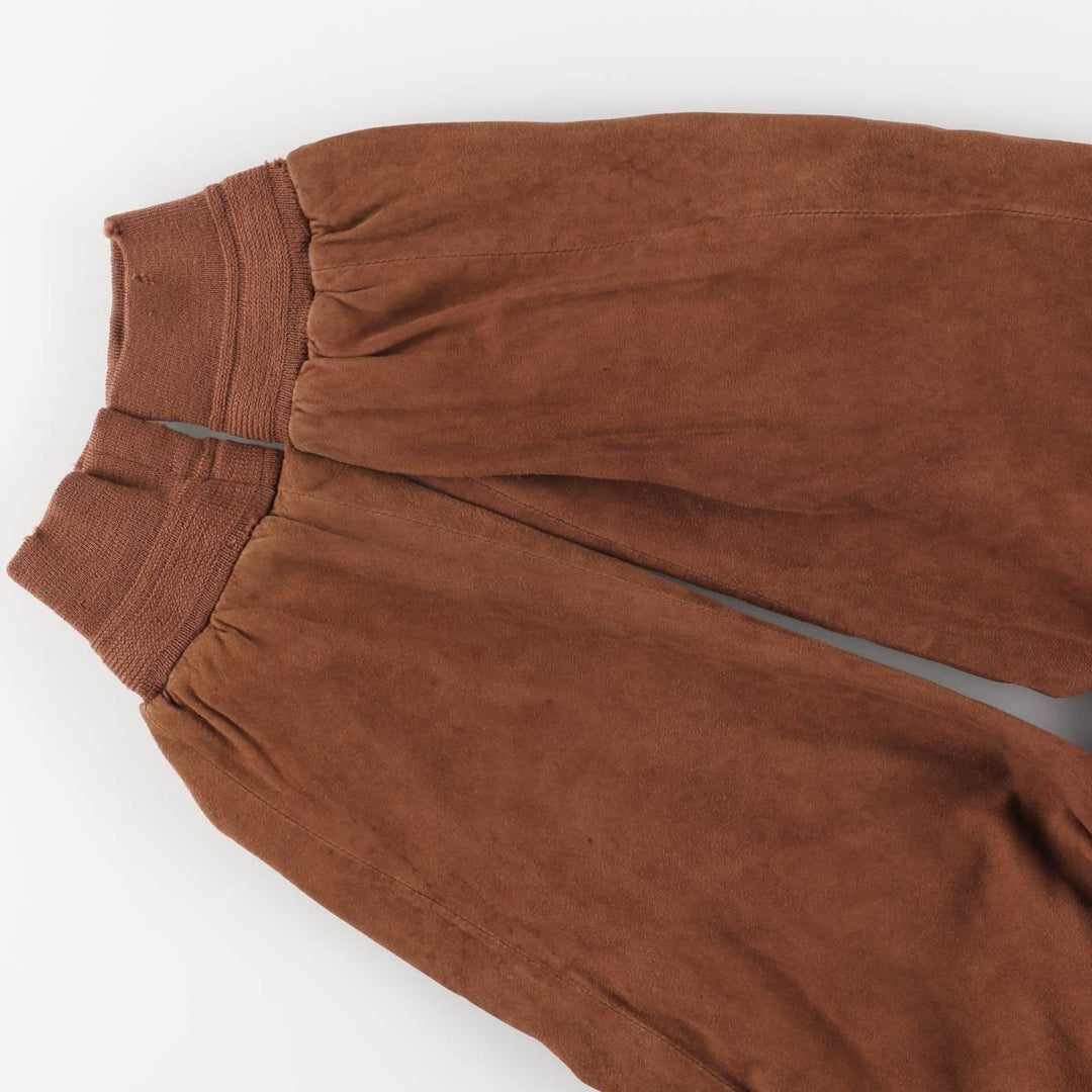 Vintage suede leather blouson balster jacket, men's size XL unclear brown type Vintage Second Hand