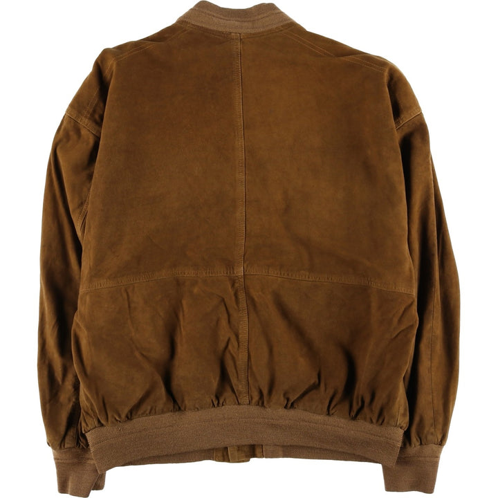 Vintage Balster Jacket, Suede Leather Blouson, Men's Size L Genuine Leather Suede Leather brown type Vintage Second Hand