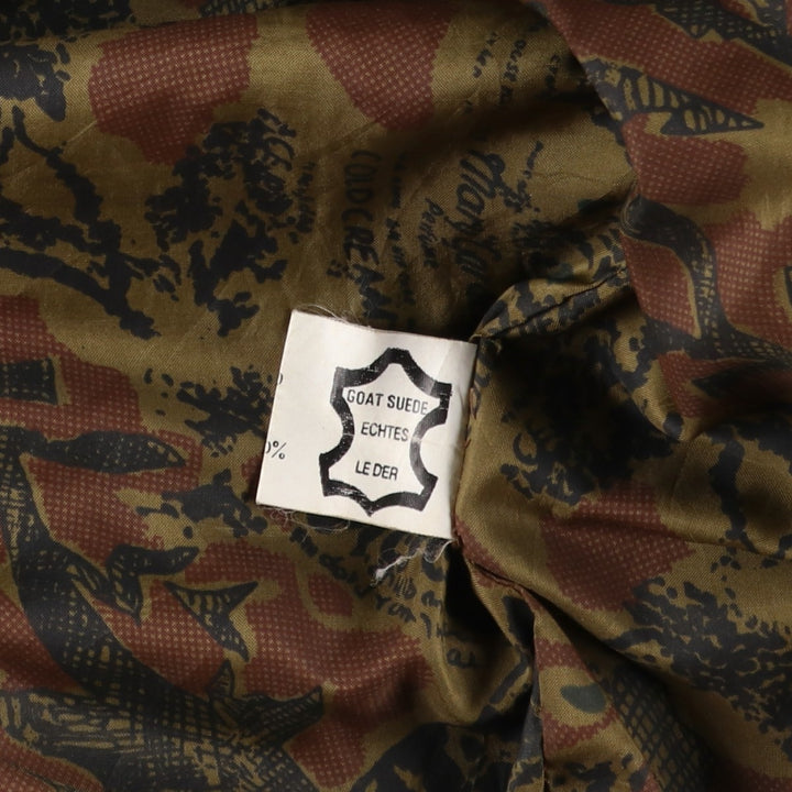 Vintage Balster Jacket, Suede Leather Blouson, Men's Size L Genuine Leather Suede Leather brown type Vintage Second Hand