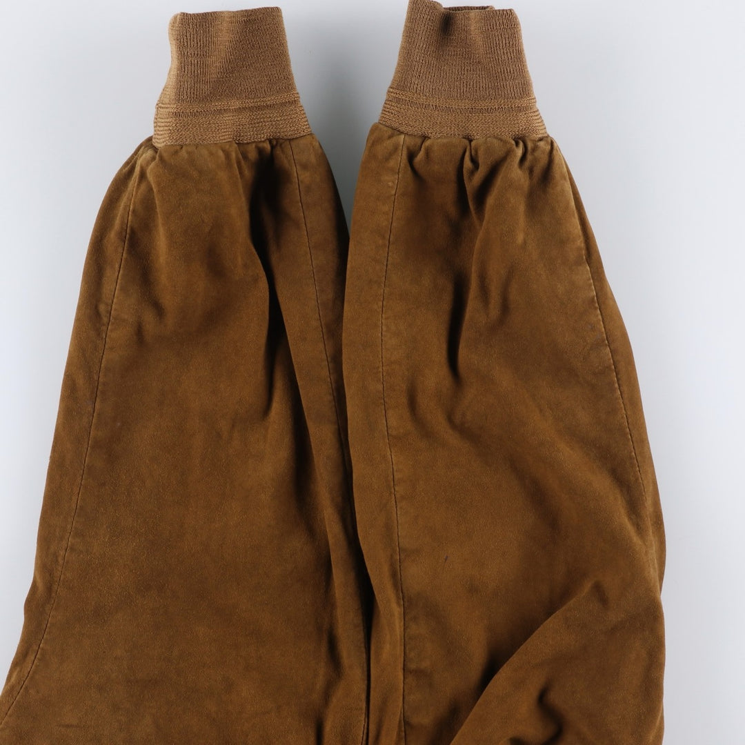 Vintage Balster Jacket, Suede Leather Blouson, Men's Size L Genuine Leather Suede Leather brown type Vintage Second Hand