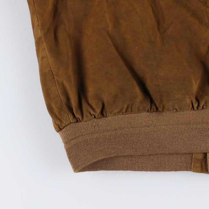 Vintage Balster Jacket, Suede Leather Blouson, Men's Size L Genuine Leather Suede Leather brown type Vintage Second Hand