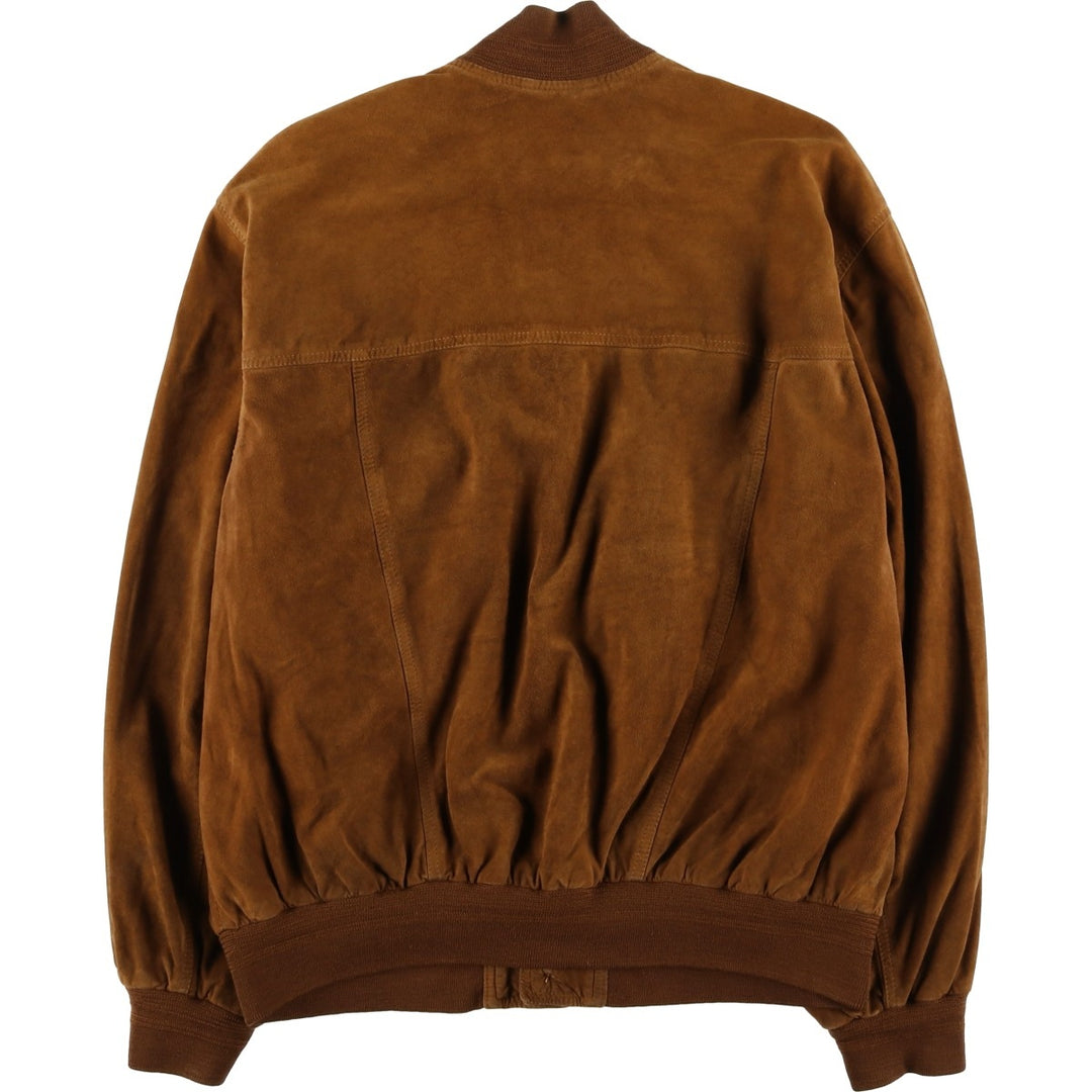 Vintage Balster Jacket, Suede Leather Blouson, Men's Size M unclear brown type Vintage Second Hand
