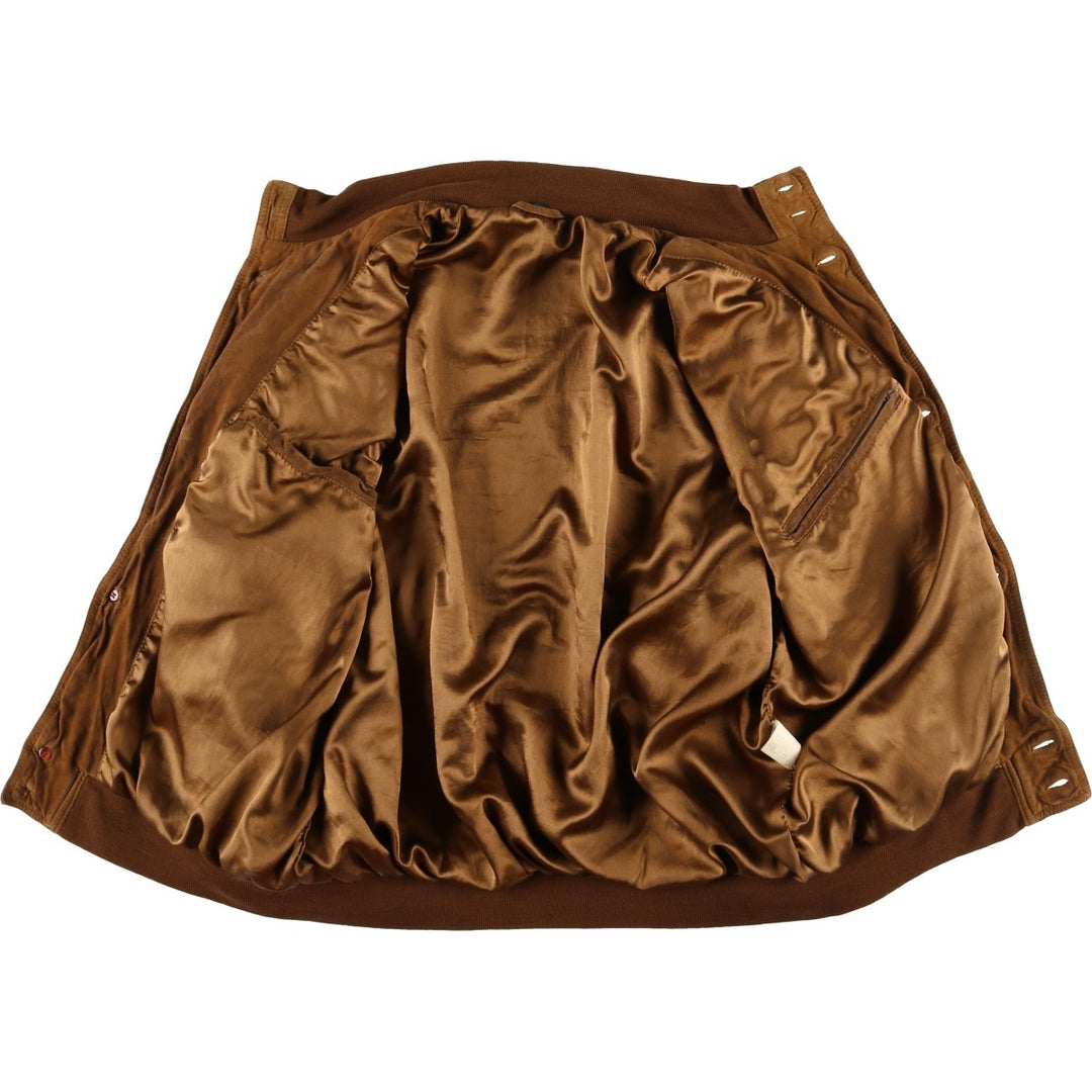 Vintage Balster Jacket, Suede Leather Blouson, Men's Size M unclear brown type Vintage Second Hand