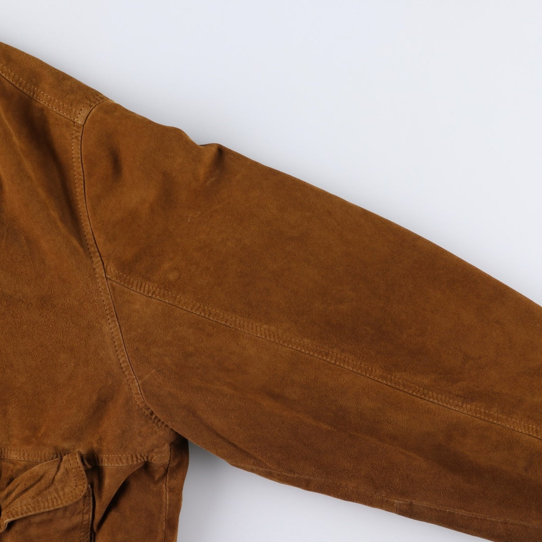Vintage Balster Jacket, Suede Leather Blouson, Men's Size M unclear brown type Vintage Second Hand