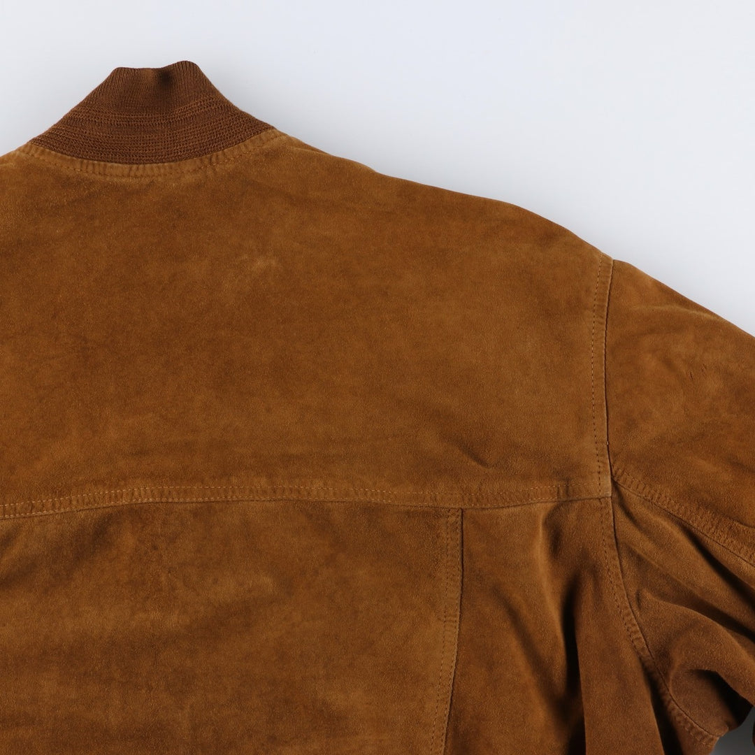 Vintage Balster Jacket, Suede Leather Blouson, Men's Size M unclear brown type Vintage Second Hand