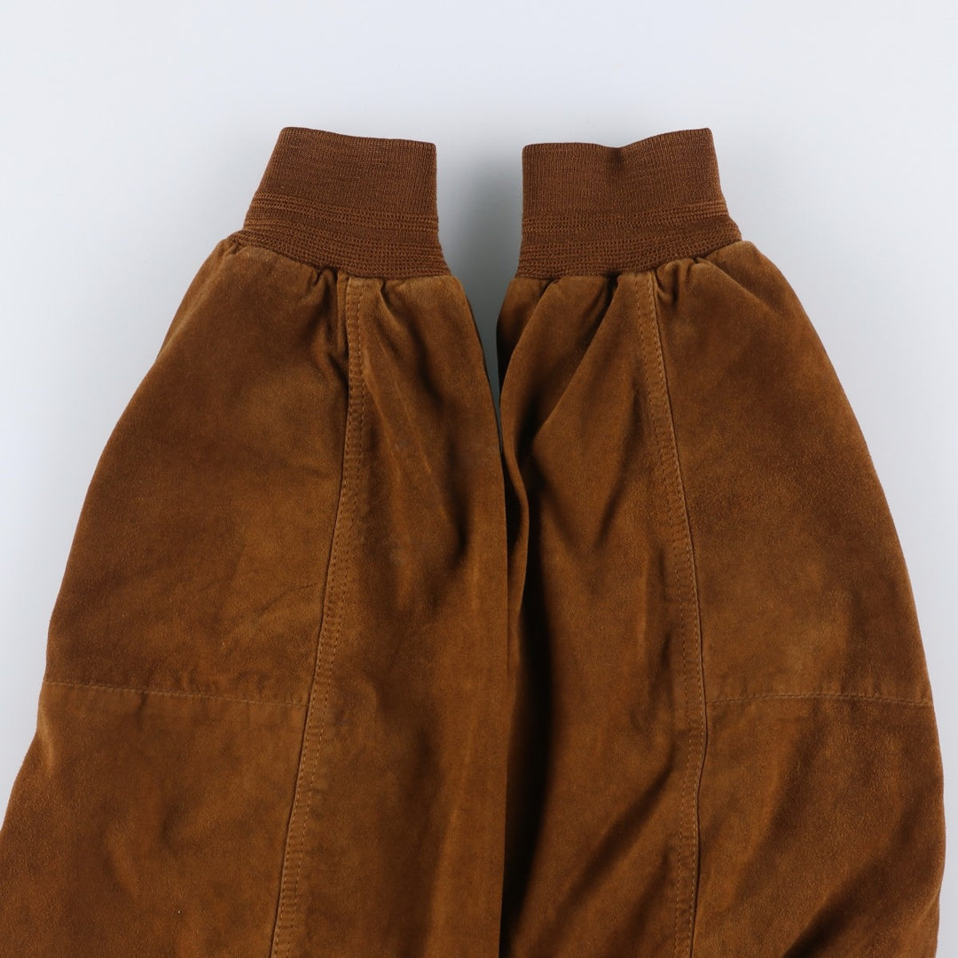 Vintage Balster Jacket, Suede Leather Blouson, Men's Size M unclear brown type Vintage Second Hand