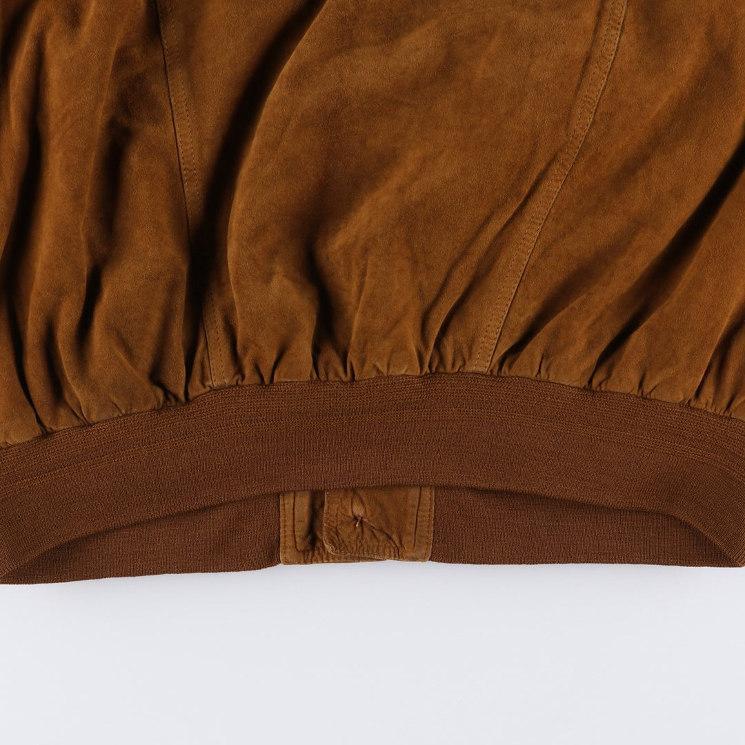 Vintage Balster Jacket, Suede Leather Blouson, Men's Size M unclear brown type Vintage Second Hand