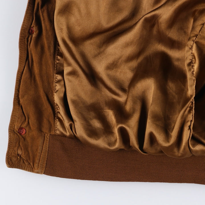 Vintage Balster Jacket, Suede Leather Blouson, Men's Size M unclear brown type Vintage Second Hand
