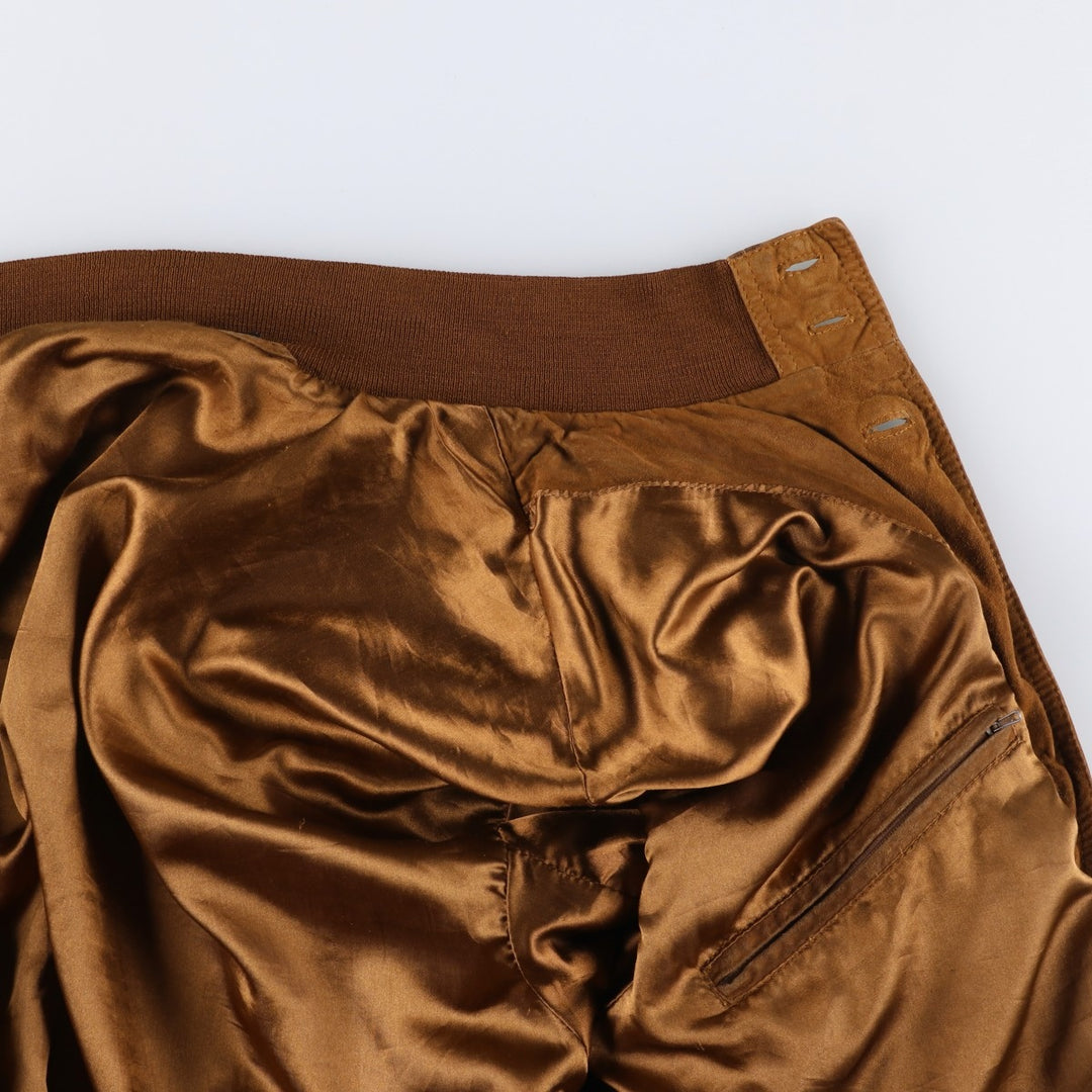 Vintage Balster Jacket, Suede Leather Blouson, Men's Size M unclear brown type Vintage Second Hand