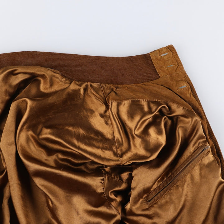 Vintage Balster Jacket, Suede Leather Blouson, Men's Size M unclear brown type Vintage Second Hand