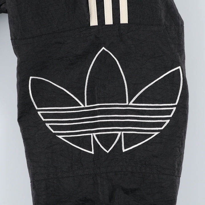 Vintage 80s-90'S Adidas padded hoodie/puffer jacket, size M, men's Nylon black type Vintage Second Hand