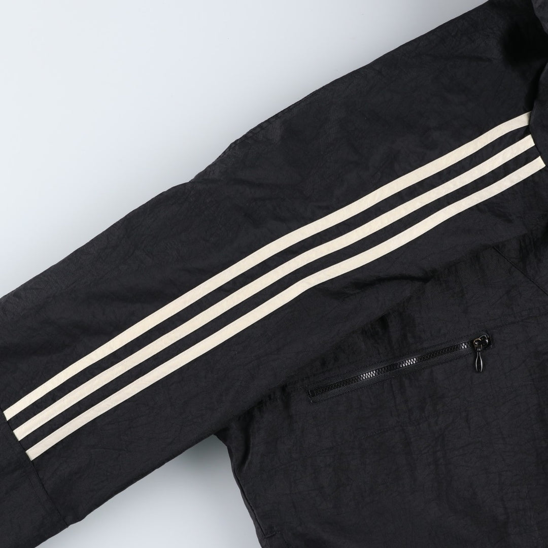 Vintage 80s-90'S Adidas padded hoodie/puffer jacket, size M, men's Nylon black type Vintage Second Hand