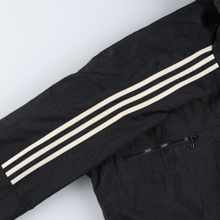 Vintage 80s-90'S Adidas padded hoodie/puffer jacket, size M, men's Nylon black type Vintage Second Hand