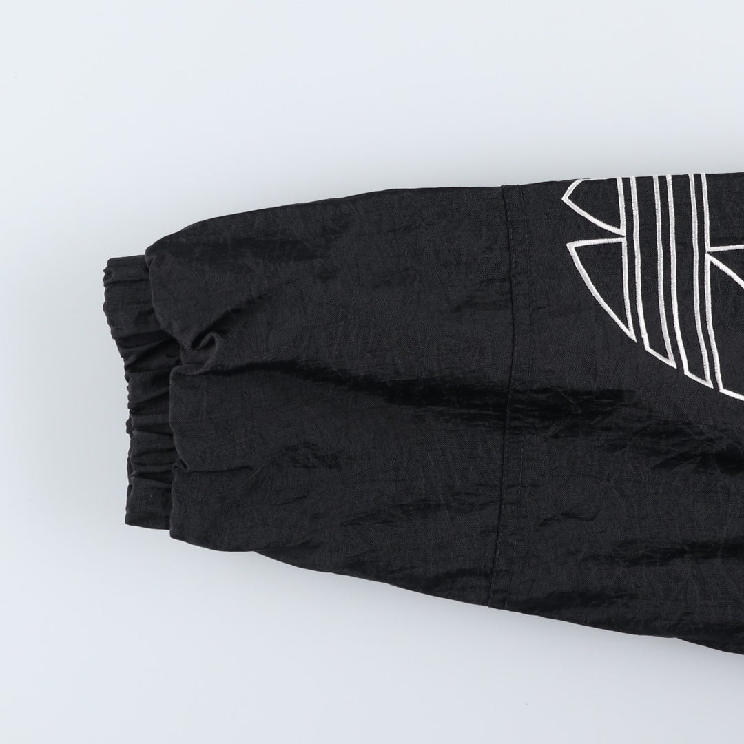 Vintage 80s-90'S Adidas padded hoodie/puffer jacket, size M, men's Nylon black type Vintage Second Hand