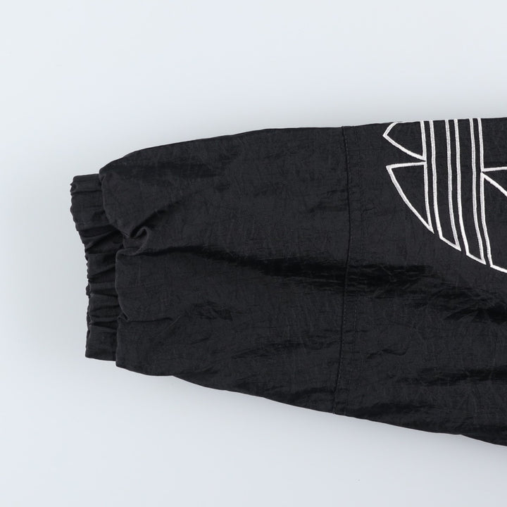 Vintage 80s-90'S Adidas padded hoodie/puffer jacket, size M, men's Nylon black type Vintage Second Hand